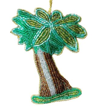 Beaded Palm Tree Ornament