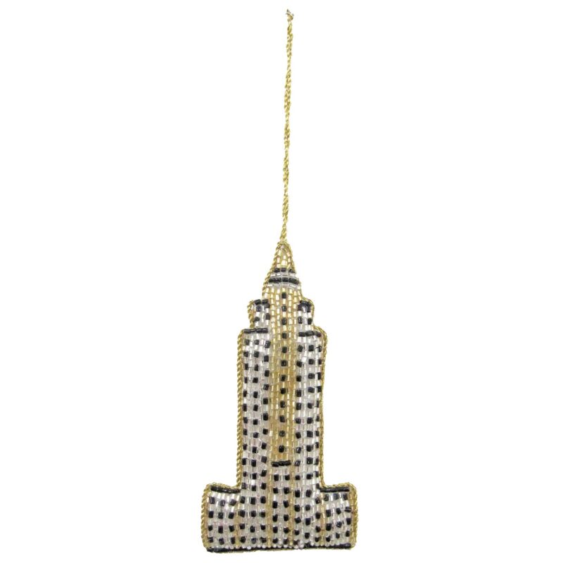 NYC Ornament Empire State Building - Gold & Silver - Image 2