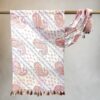 Cotton Hand Printed Paisley Scarf