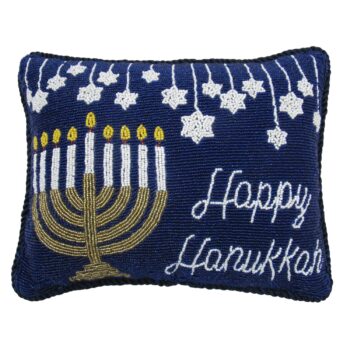 Happy Hanukkah Pillow 9x12"
