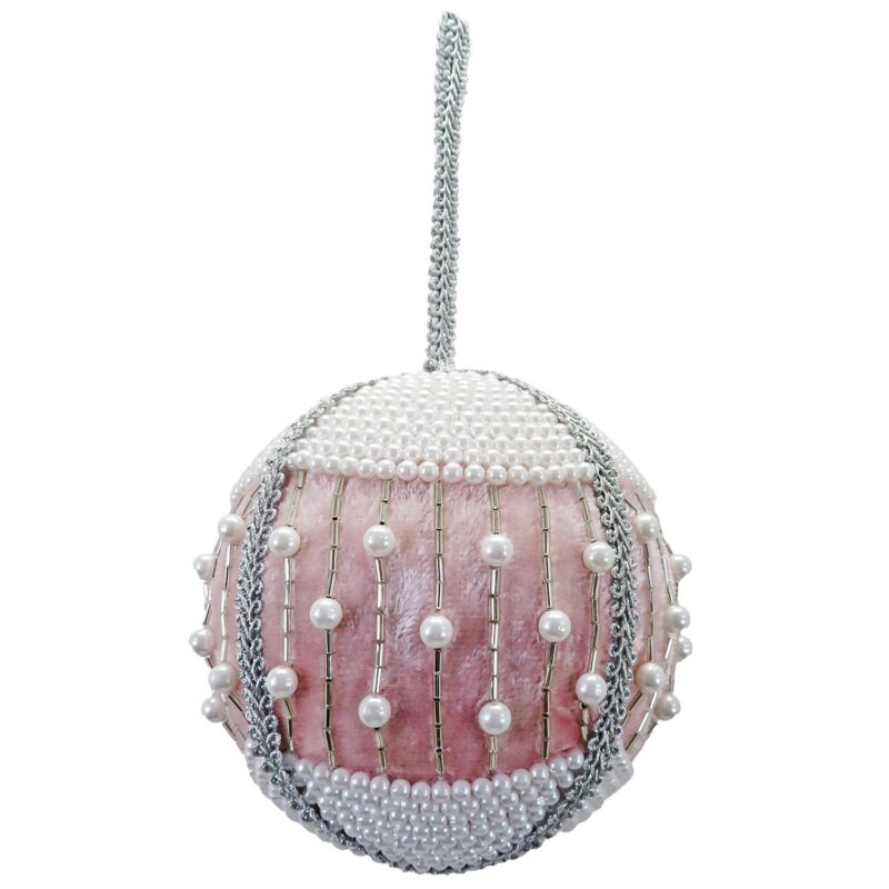 4" Pearl Bauble w/Pink Panel - Image 2