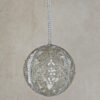 White Ash Velvet Silver Beaded Ball - Image 2