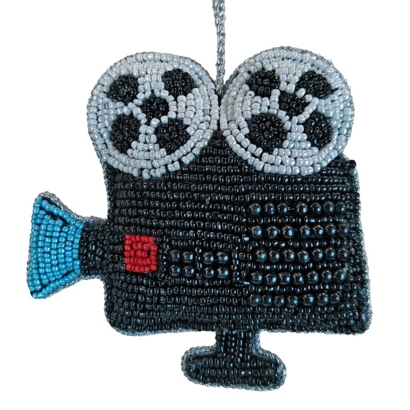 Film Camera Beaded Ornament