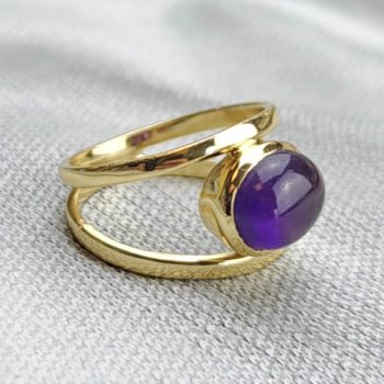 Amethyst Double Band Ring (7)