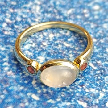Moonstone Garnet Ring (7)