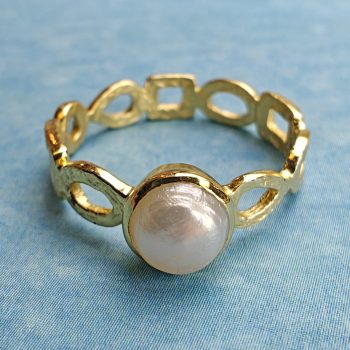 Geometric Band Pearl Ring (8)