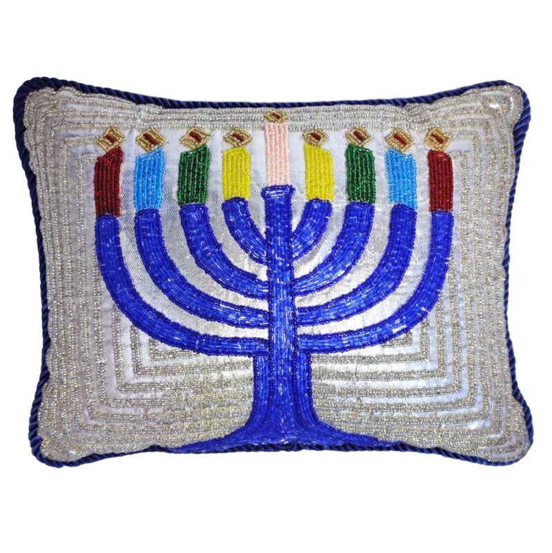 9"x12" Menorah Pillow - Image 2