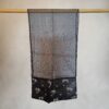 Black Sheer Scarf w/Embroidery