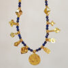 Lapis and Vermeil Amulet Necklace