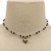 Sterling & Hematite Necklace w/Heart Pendant