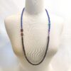 Lapis, Hematite, Turquoise, Amethyst Necklace 35" - Image 4