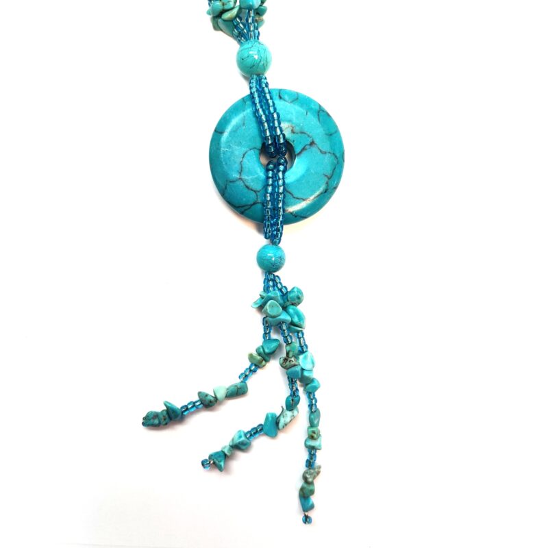 Semi Precious Necklace w/Pi Pendant - Image 3