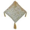 Silver Tissue Pillow w/Hand Beading