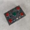 Kashmir Metal Box w/Semi Precious Stones - Image 2