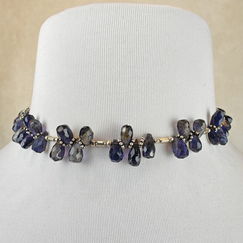 Iolite & Sterling Silver Choker