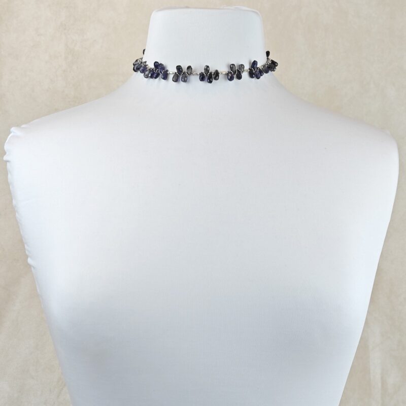 Iolite & Sterling Silver Choker - Image 2