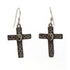 Sterling Cross w/Yin Yang Earrings