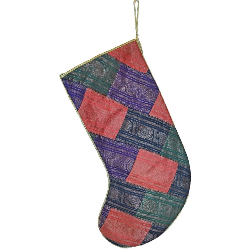 Patchwork Sari Stocking - Image 2