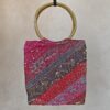 Kutch Embroidered Handbag w/Bamboo Handles