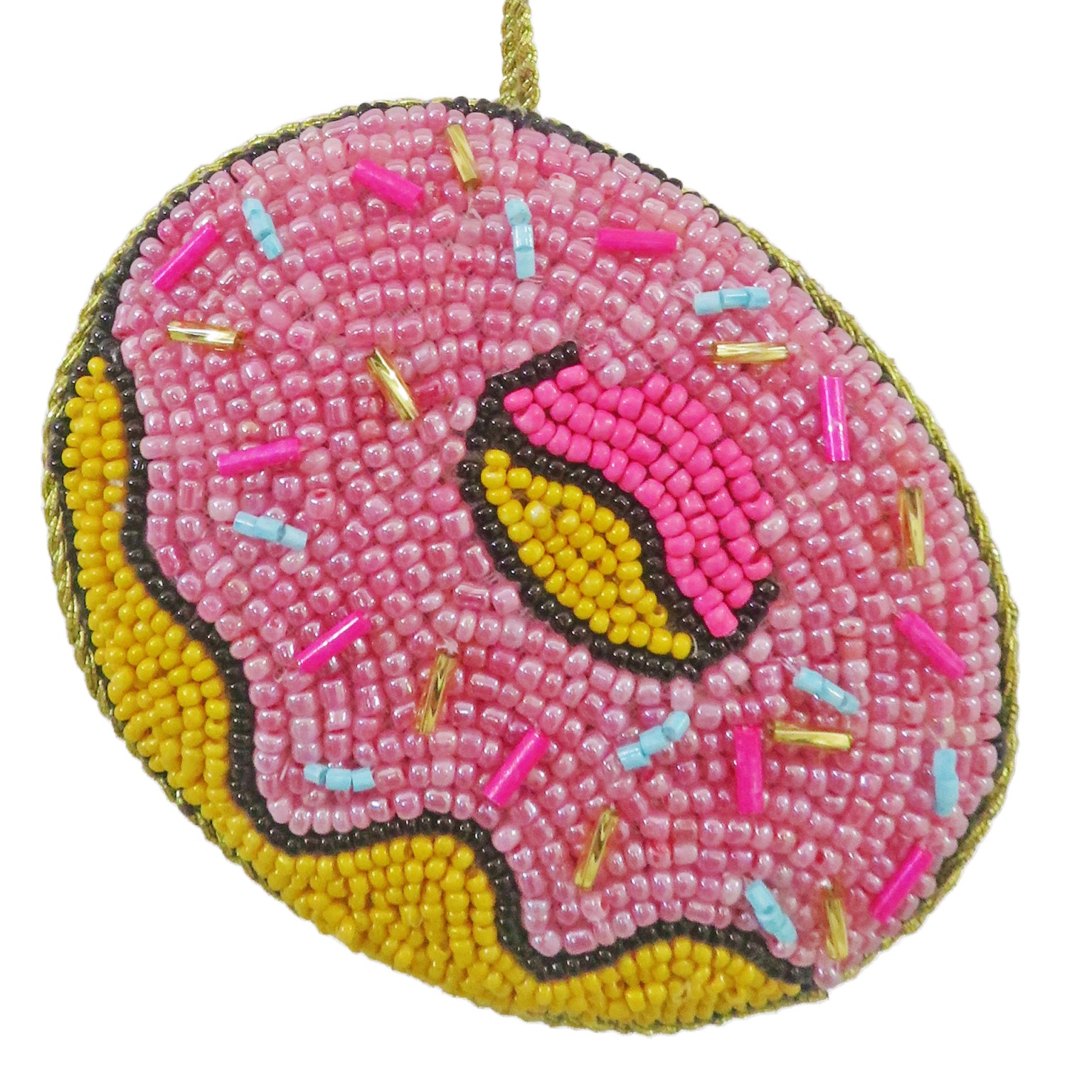 Donut Beaded Ornament