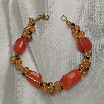 Carnelian & Citrine Bracelet