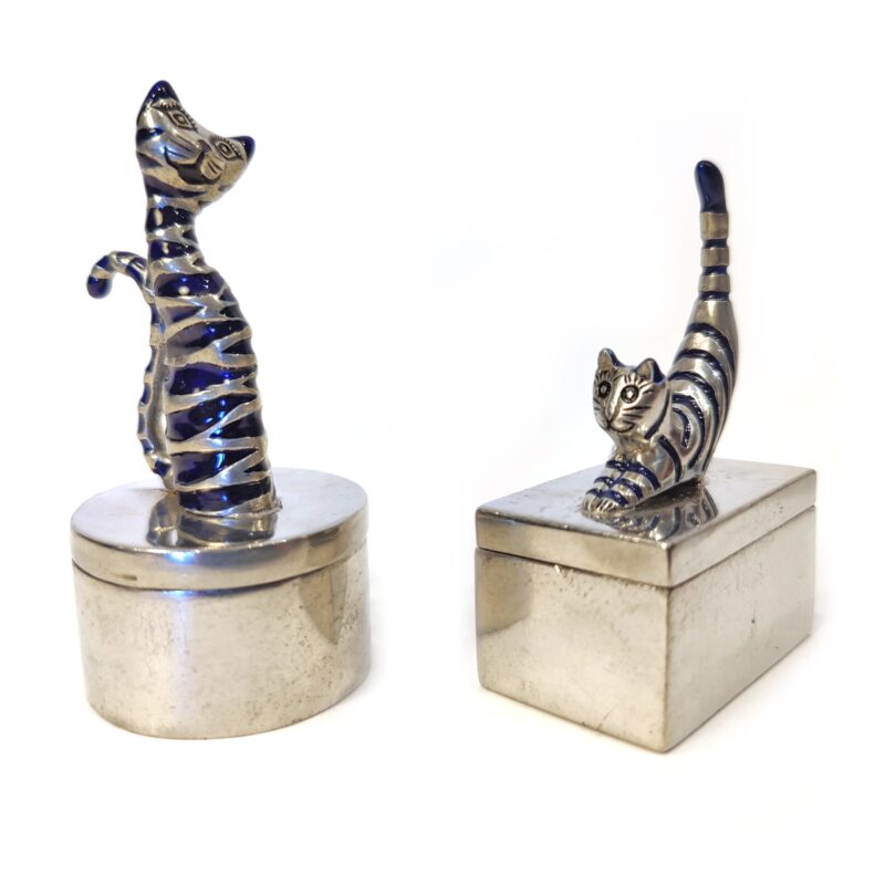 Set of 2 Heavy Metal Cat Boxes