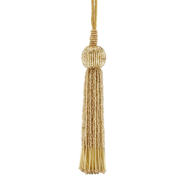 Beaded Gold Tassle