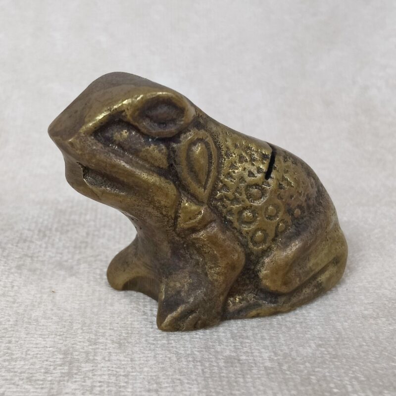 Brass Frog Card Holder