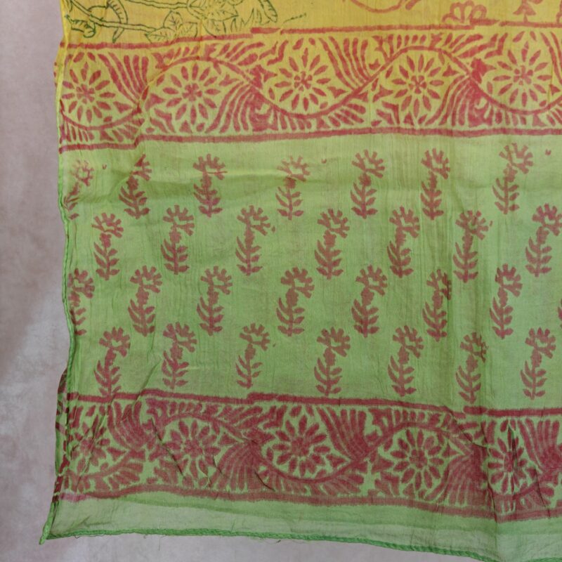 Multi Floral Cotton Scarf - Image 3