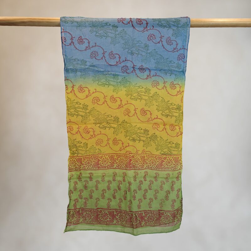 Multi Floral Cotton Scarf